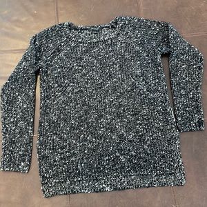 Ann Taylor black marbled sweater